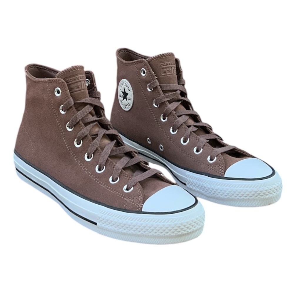 Converse CONS Chuck Taylor All Star Pro Hi Suede Brown Skate Shoes Unisex Men 10